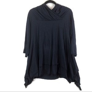 Comfy USA | Women’s Striped Double Layer Tunic Top